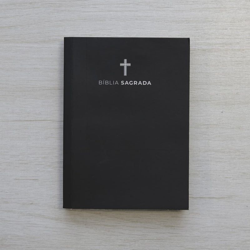 Bíblia Sagrada Pequena | ARC | Capa Brochura Cruz Preta