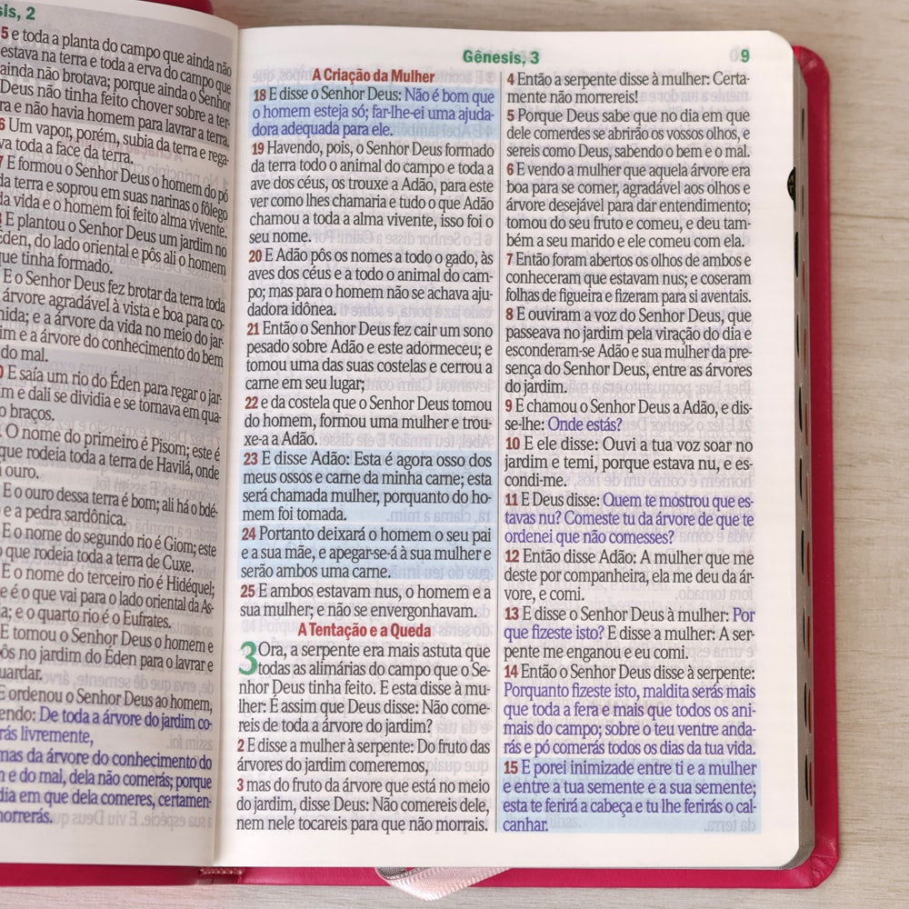 Bíblia Sagrada | Letra Hipergigante | ARC | Harpa Avivada e Corinhos | Capa PU Luxo Floral Dália Pin