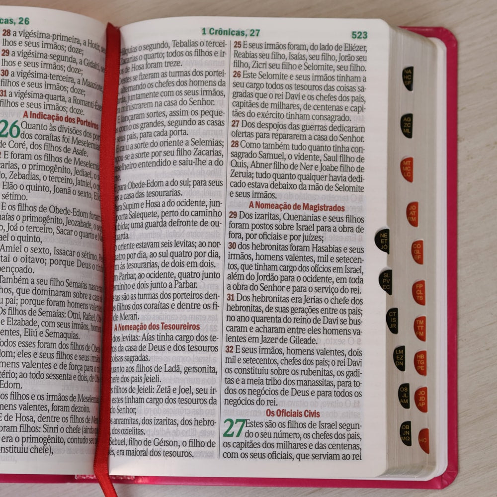 Bíblia Sagrada | Letra Hipergigante | ARC | Harpa Avivada e Corinhos | Capa PU Luxo Floral Dália Pin