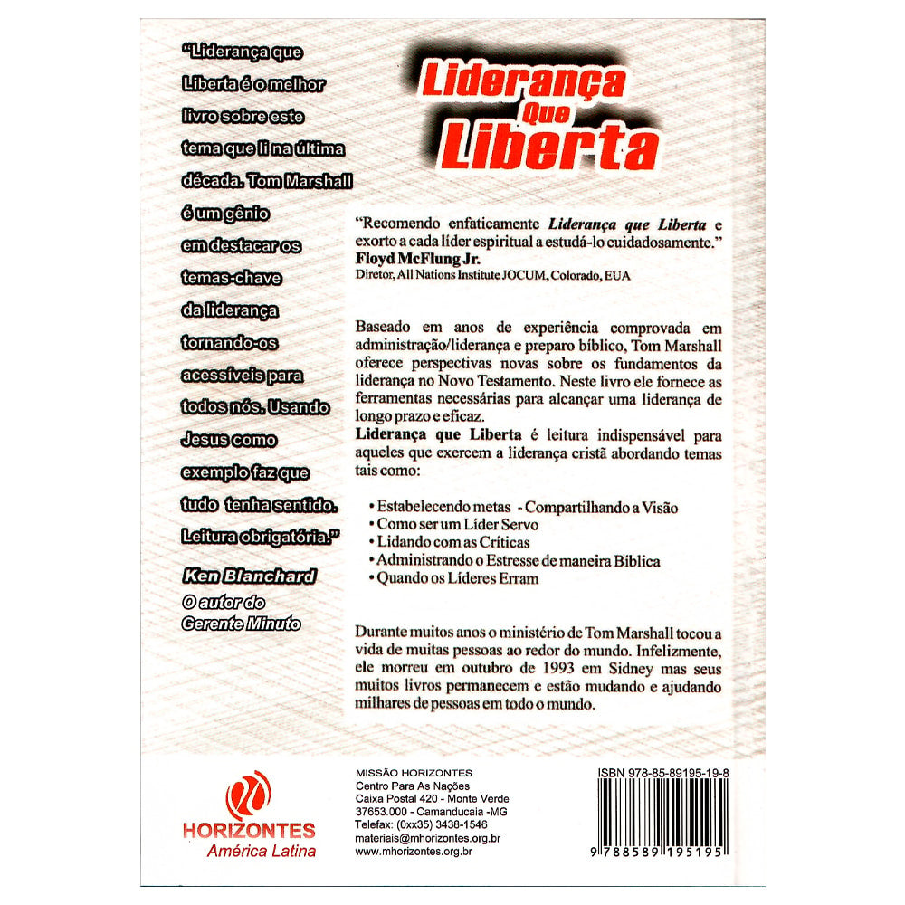 Liderança que Liberta | Tom Marchall