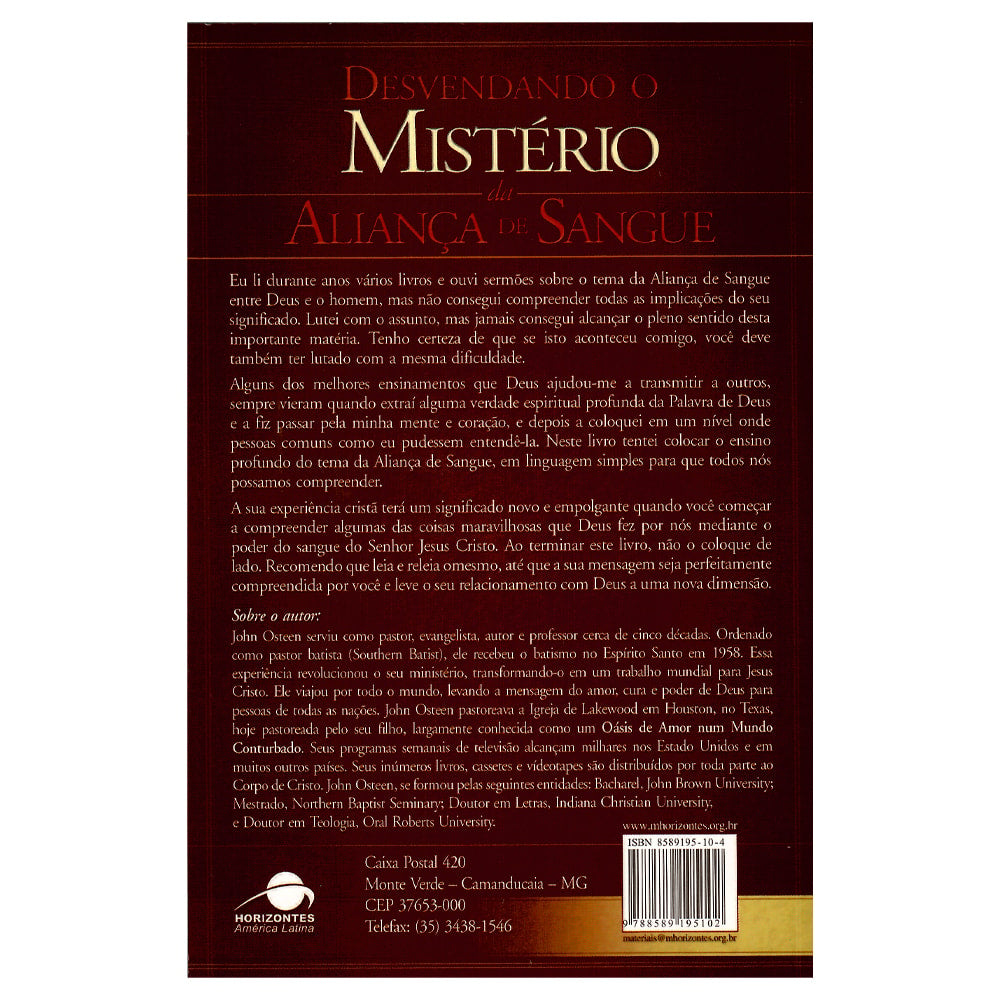 Desvendando o Mistério da Aliança de Sangue | John Osteen