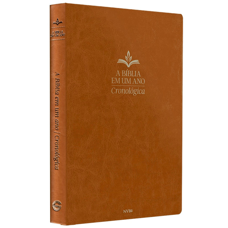 A Bíblia Em Um Ano | Cronológica | NVI | Capa Luxo Caramelo