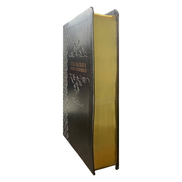 Bíblia Sagrada Letra Jumbo | ARC | Harpa Avivada e Corinhos | Capa Luxo Arabesco Preta