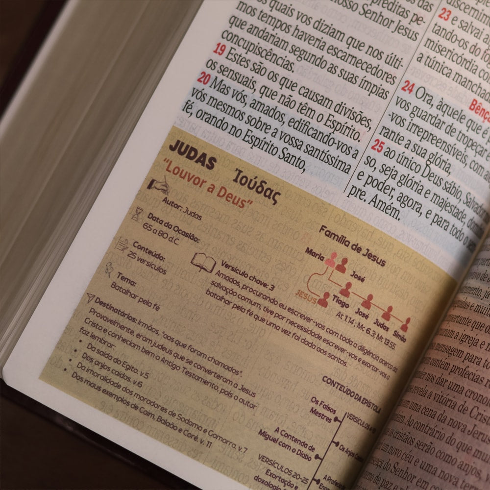 Bíblia Sagrada | Letra Jumbo | ARC | Harpa Avivada e Corinhos | Capa PU Luxo Arabesco Marrom