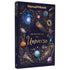 Livro "Os Mistérios do Universo" do Manual do Mundo, capa azul-marinho com ilustrações de galáxias e planetas. — Plenitude