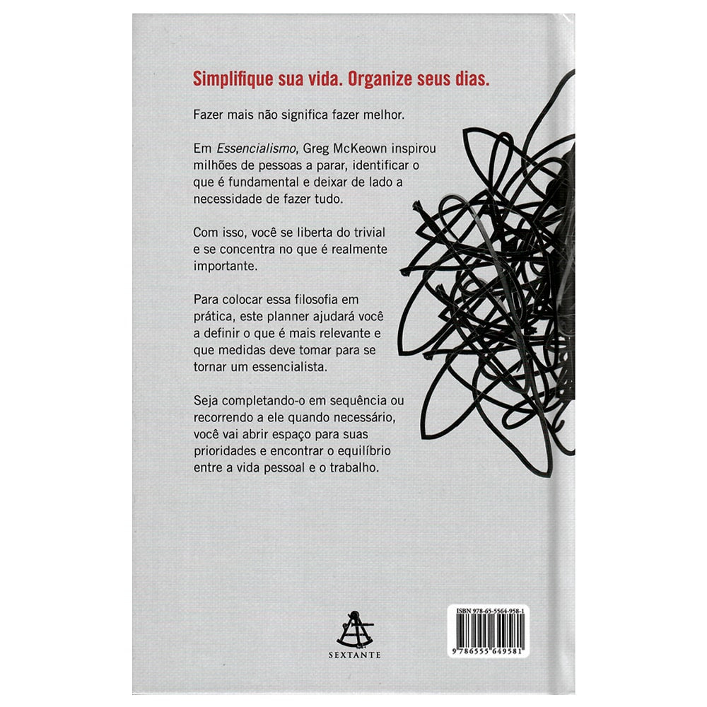 Planner do Essencialismo | Greg Mckeown