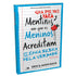 Livro: Guia dos Pais Para Mentiras Em Que os Meninos Acreditam, de Erin & Jason Davis. Capa azul clara com escrita à mão e maçã. — Plenitude