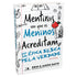 Livro "Mentiras Em Que os Meninos Acreditam" de Erin & Jason Davis, capa branca com ilustrações infantis. — Plenitude