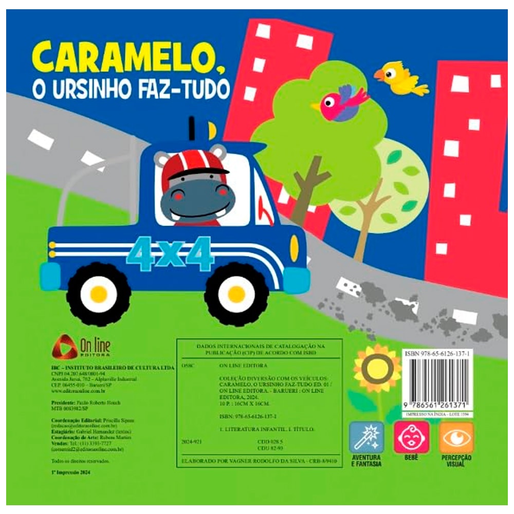 Coleção Diversão Com os Veículos | Caramelo, O Ursinho Faz-Tudo