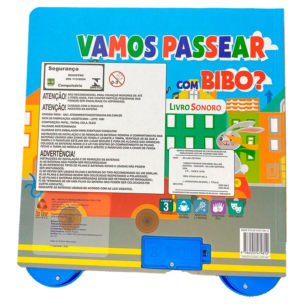 Vamos Passear Com Bibo? | Livro Sonoro