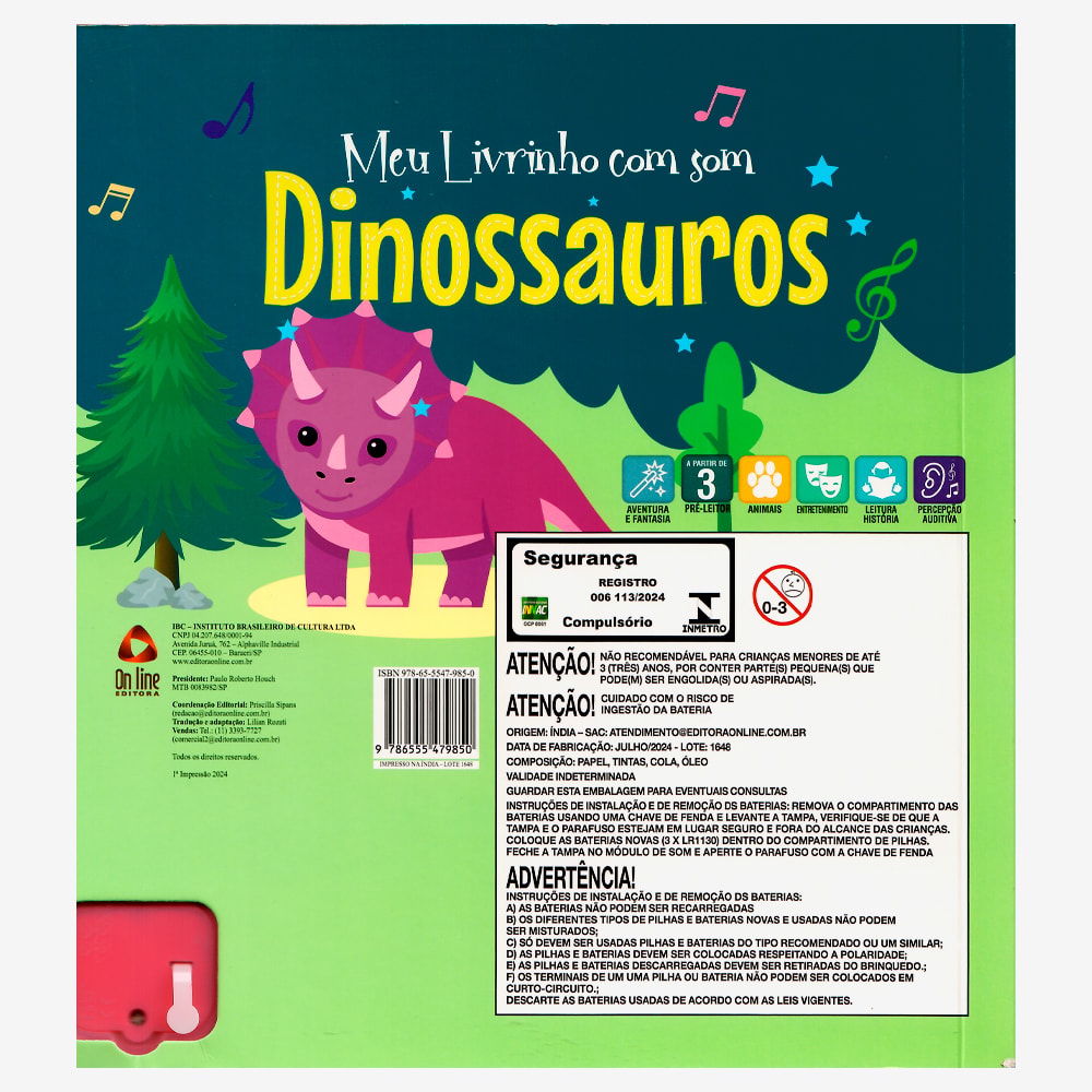 Meu Livrinho Com Som | Dinossauros