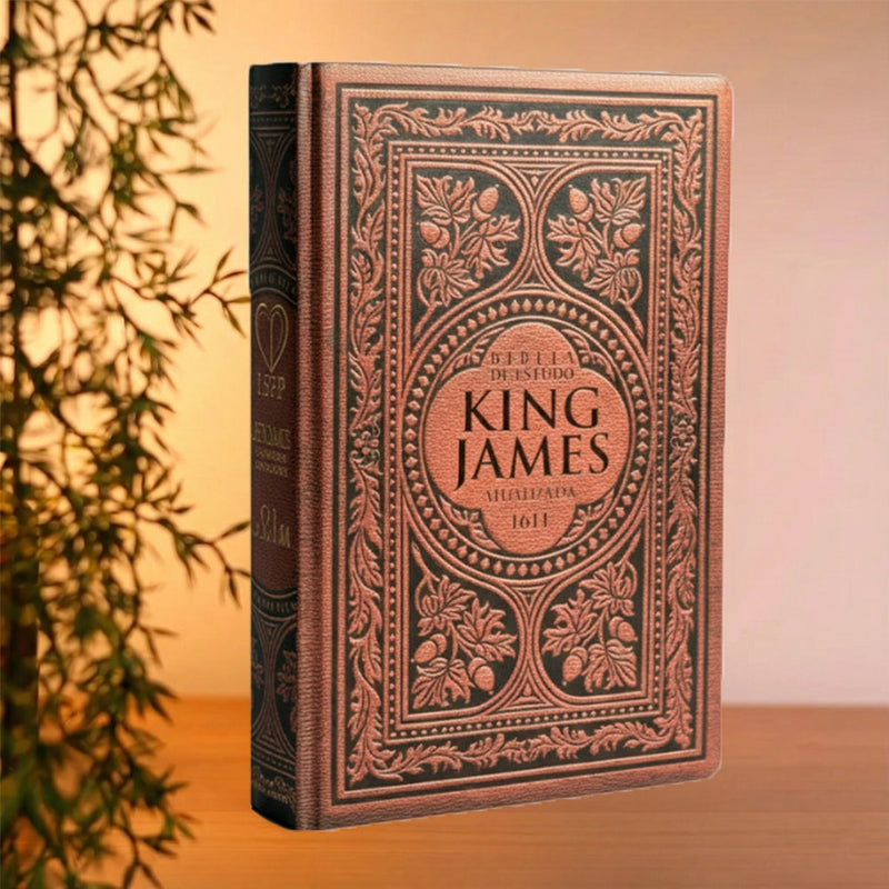 Bíblia de Estudo King James |  Atualizada |  Full Collor | Capa Dura | Vintage