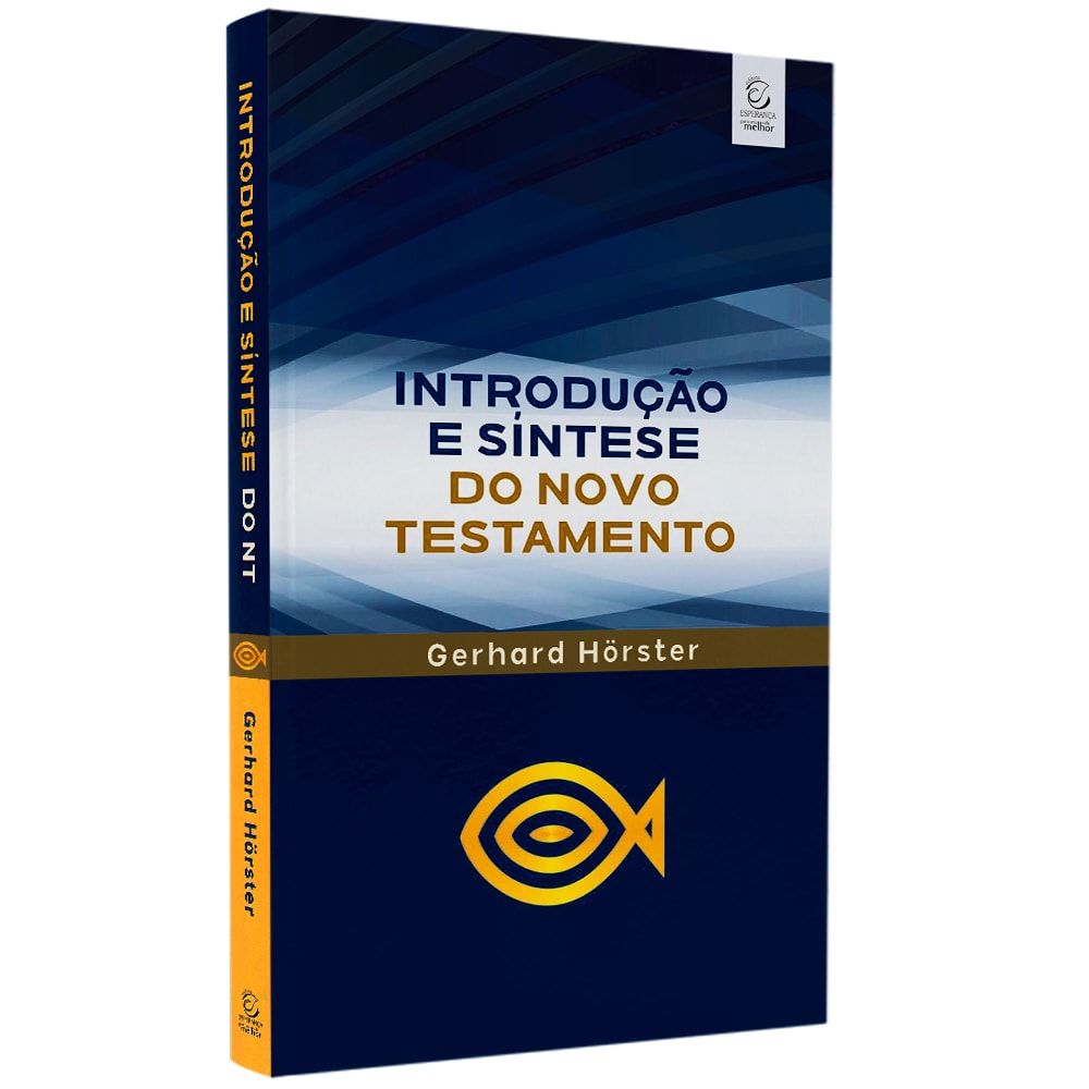 Capa do livro "Introdução e Síntese do Novo Testamento" azul com detalhes em dourado. — Plenitude