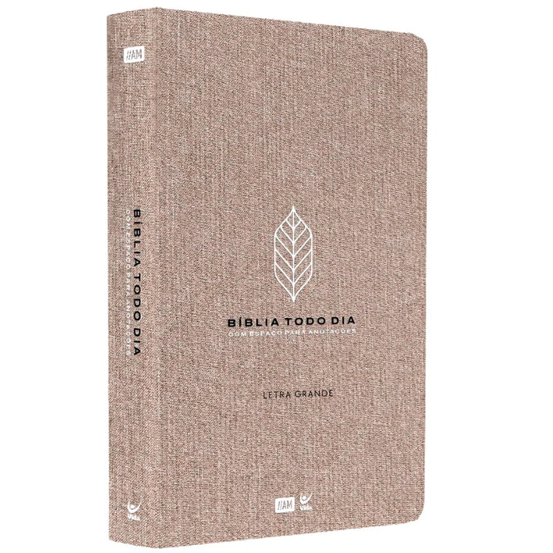 Bíblia Todo Dia Cinza Tecido | AM | Letra Grande