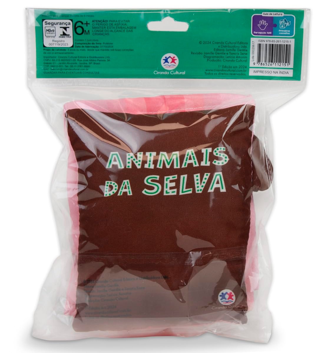 Animais da Selva | Livro de Pano