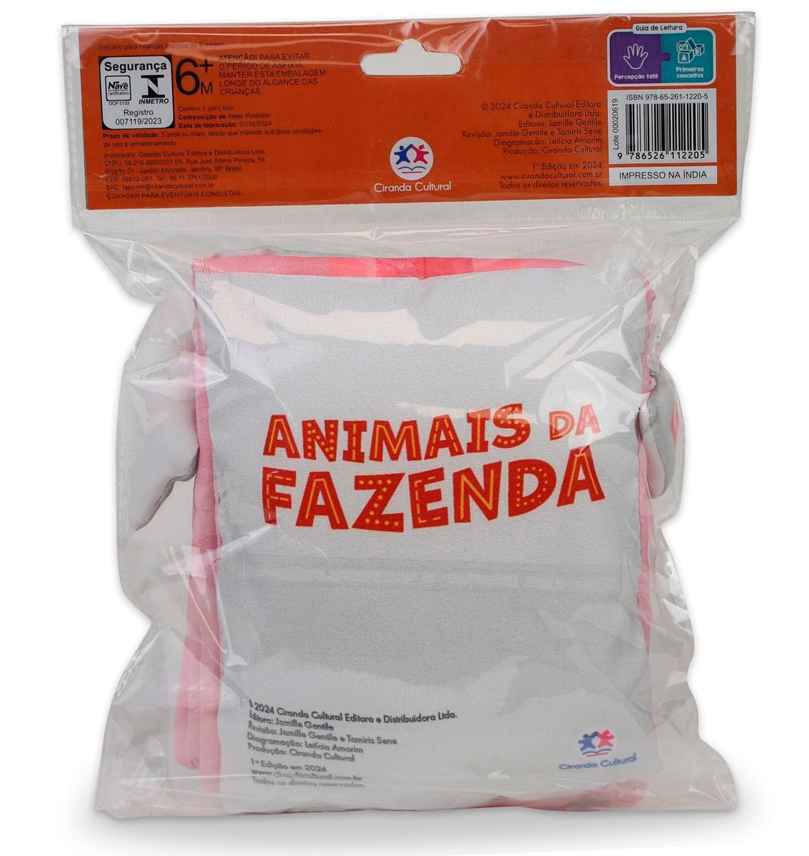 Animais da Fazenda | Livro de Pano