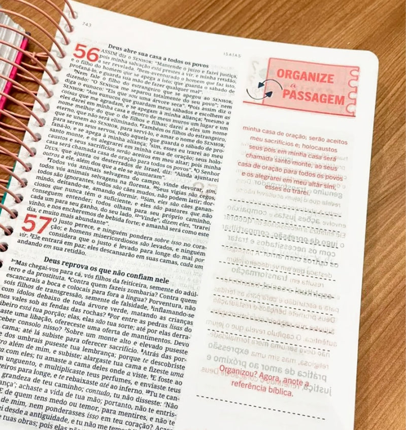Bíblia Interativa | Paciência | Estude, Medite e Anote | King James