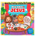Livro de Colorir Meu Amigo Jesus, capa colorida com Jesus e animais colorindo. — Plenitude