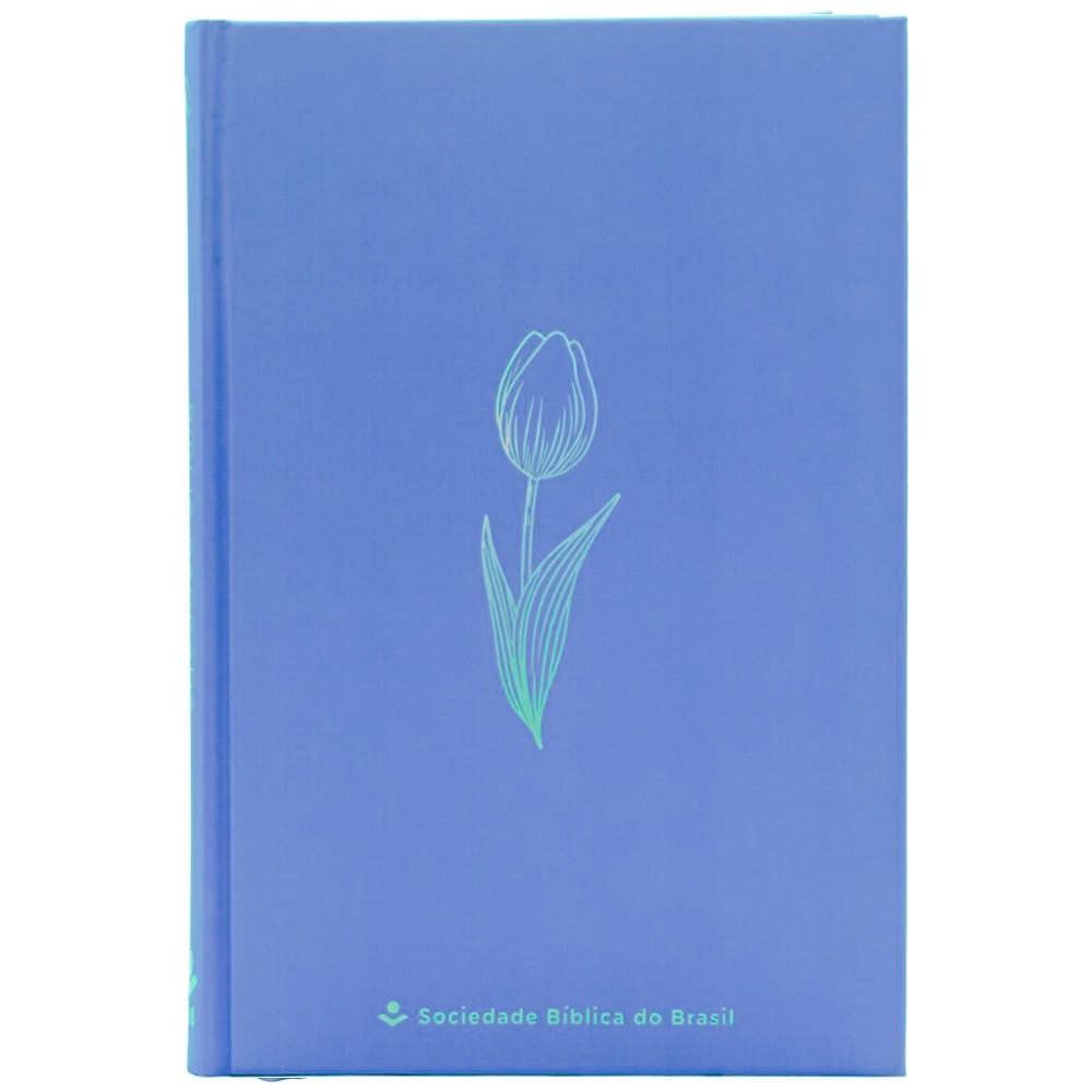Bíblia Sagrada | NAA | Flower Blue | Capa Dura