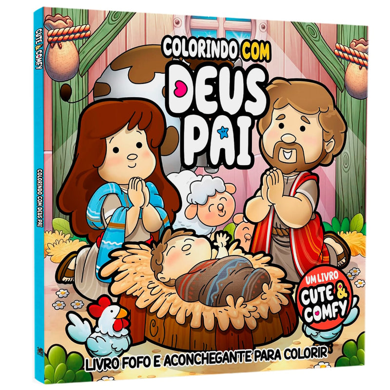 Colorindo Com Deus Pai | Um Livro Cute & Comfy | Livro de Colorir Adulto