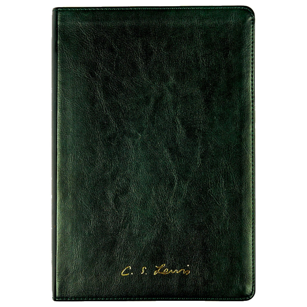 Bíblia C. S. Lewis | NAA | Couro-Soft Verde| Leitura Perfeita