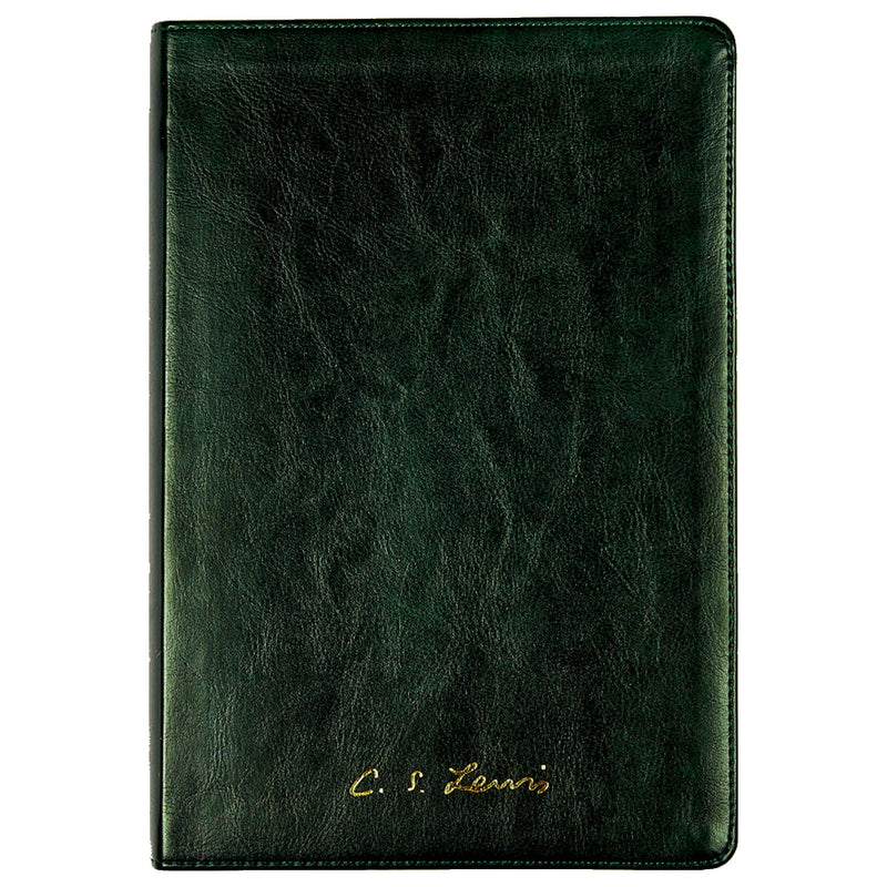 Bíblia C. S. Lewis | NAA | Couro-Soft Verde| Leitura Perfeita