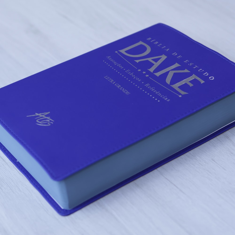 Bíblia de Estudo Dake |  Capa Luxo | ACC |  Letra Grande | Azul