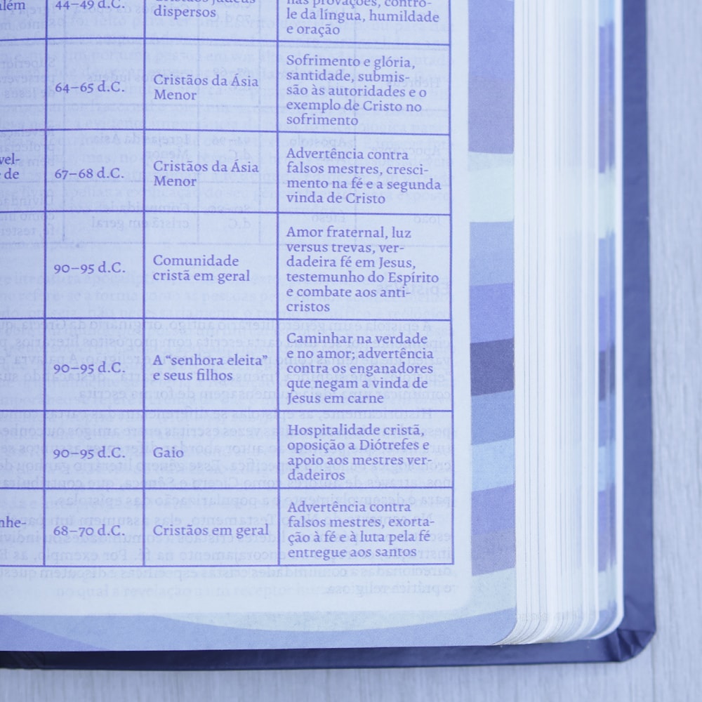 Bíblia do Pregador Fiel | Full Color | ARC | Capa Luxo Azul