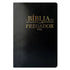 Bíblia do Pregador Fiel, ARC, capa luxo preta com textura geométrica e símbolo do peixe. — Plenitude