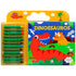 Kit Dinossauros: Atividades e Desenhos Para Colorir, livro e giz de cera, capa com dinossauros. — Plenitude