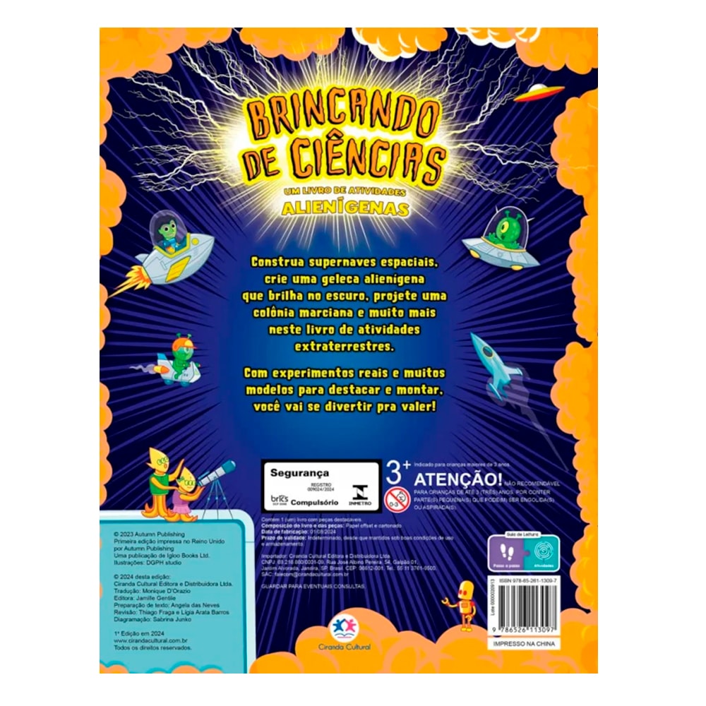 Brincando de Ciências | Um Livro de Atividades Alienígenas