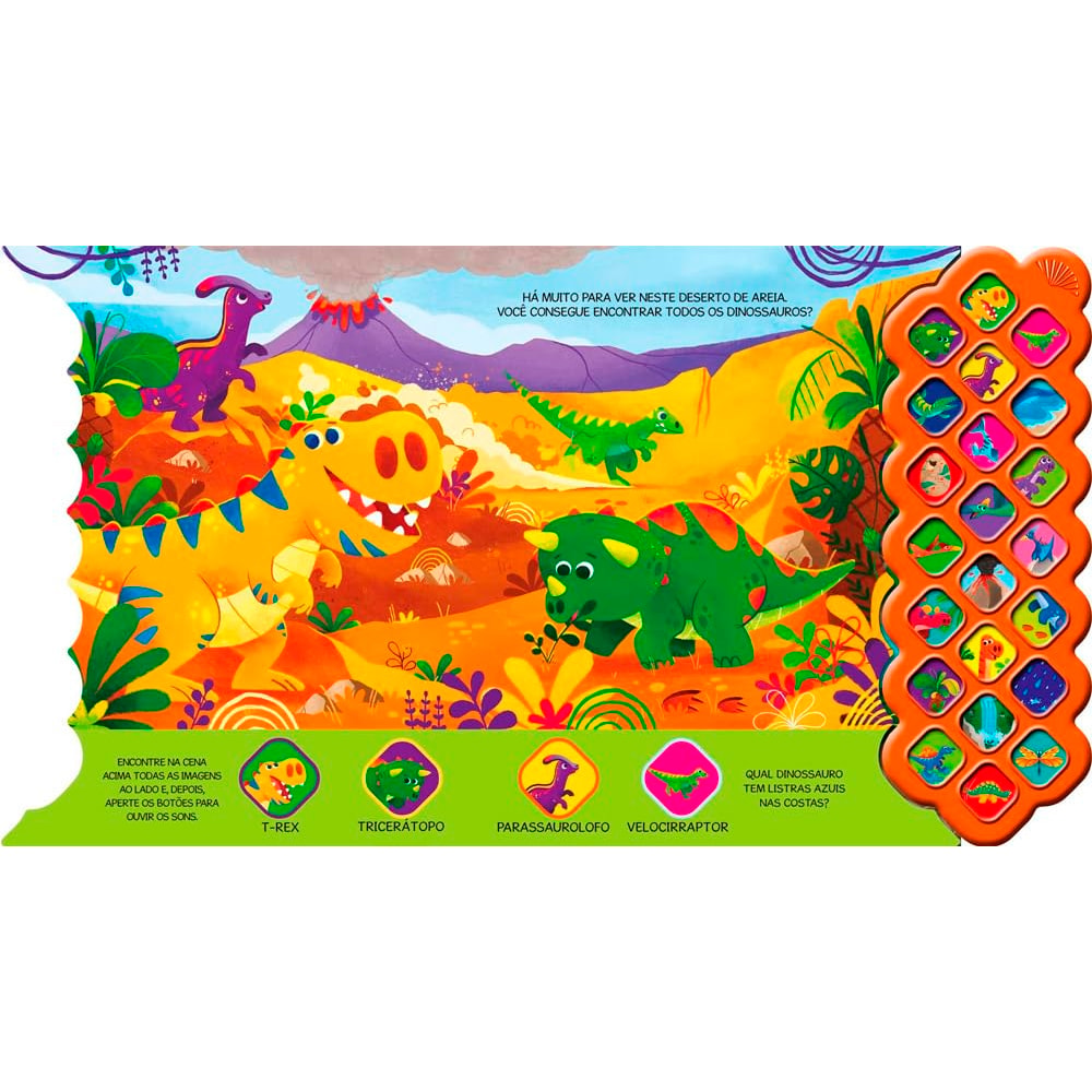 Livro Sonoro | Dinossauros | 22 sons