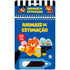 Aquabook Animais de Estimação, livro de pintar com água, capa azul com ilustrações de cães, gatos e peixes. — Plenitude