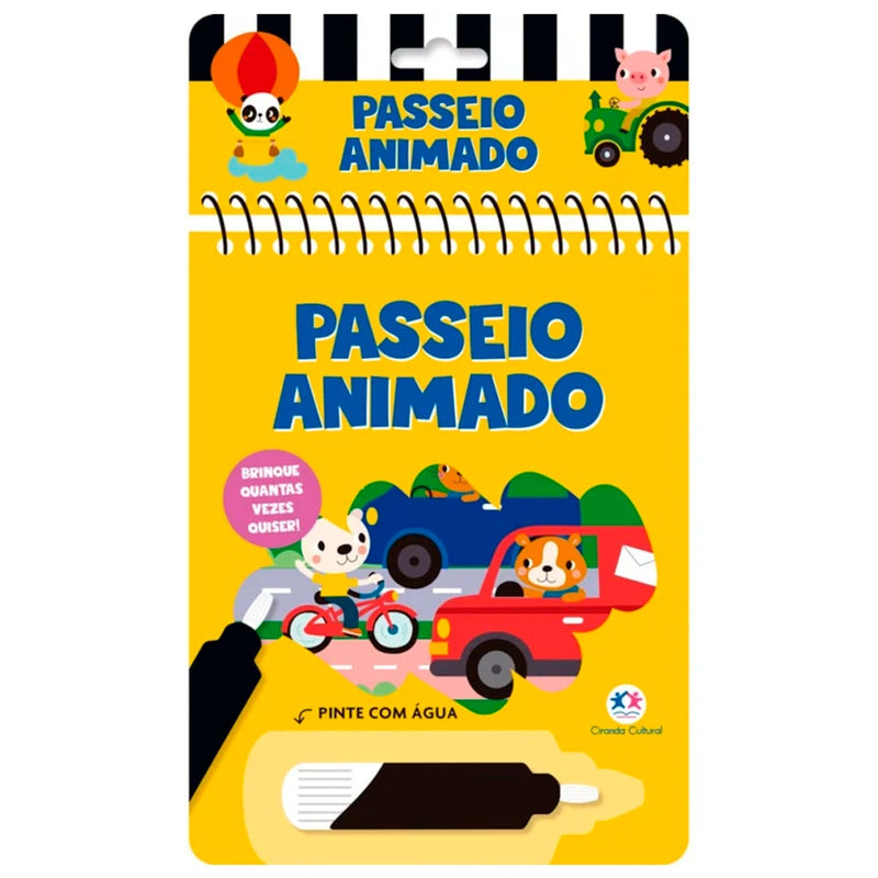 Aquabook Passeio Animado | Pinte Com Água
