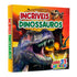 Livro 3D Carrossel Incríveis Dinossauros, capa dura colorida com dinossauro T-Rex e pterodáctilos. — Plenitude