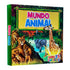 Livro 3D Carrossel Mundo Animal, capa dura colorida com leões, girafa, elefantes e outros animais. — Plenitude