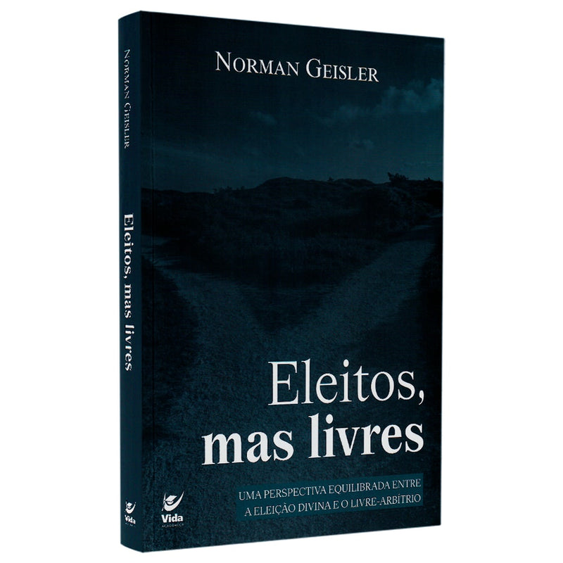 Livro Eleitos Mas Livres, capa escura com caminho em meio a montanhas. — Plenitude