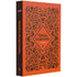 Bíblia Sagrada NVI Letra Grande, capa dura laranja com estampa floral preta. — Plenitude