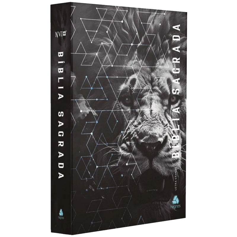 Bíblia Sagrada | NVI | Letra Grande | Capa Dura Leão Grafite