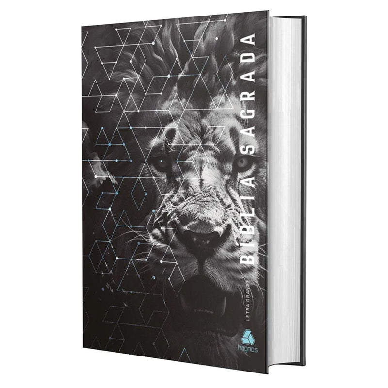 Bíblia Sagrada | NVI | Letra Grande | Capa Dura Leão Grafite