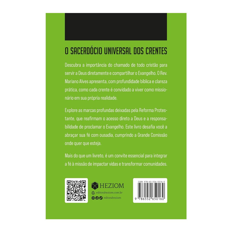 O Sacerdócio Universal dos Crentes | Mariano Alves