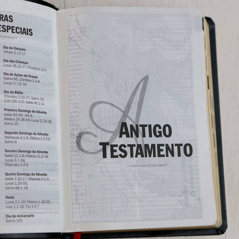 Bíblia Sagrada Sola Scriptura | ARA | Letra Grande | Capa Couro Soft Preta