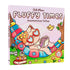 Capa do livro Fluffy Times Fofuras Para Relaxar, com gato dormindo e objetos aconchegantes. — Plenitude