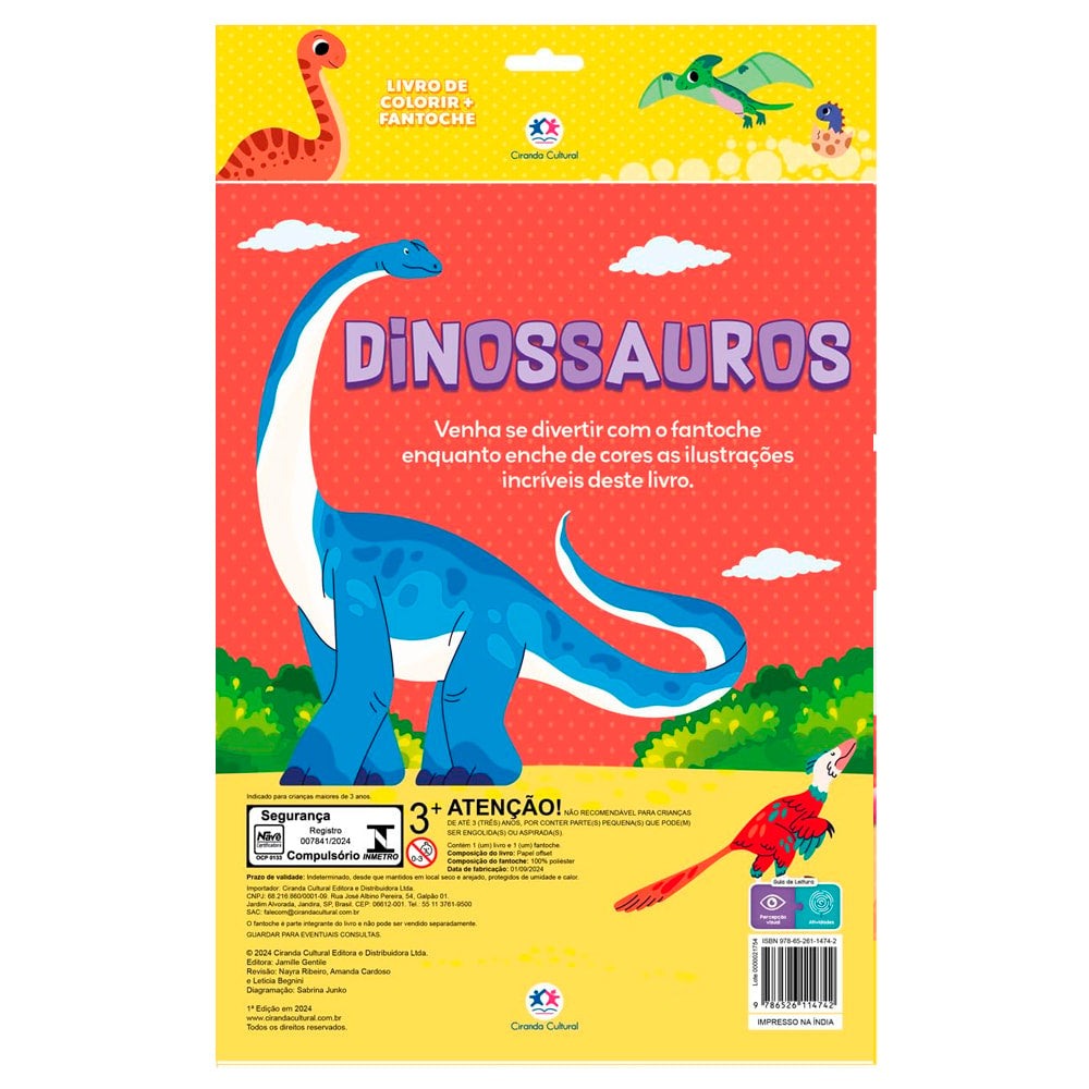Livro de Colorir |  Fantoche |  Dinossauros
