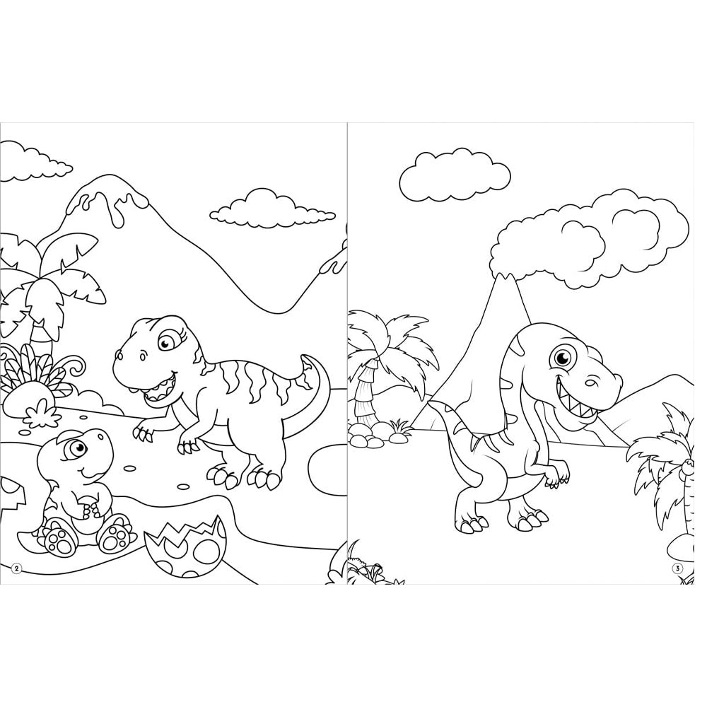 Livro de Colorir |  Fantoche |  Dinossauros