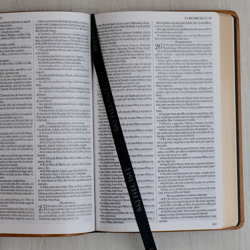 Bíblia King James Fiel 1611 | Ultrafina Slim | Capa  Castanha