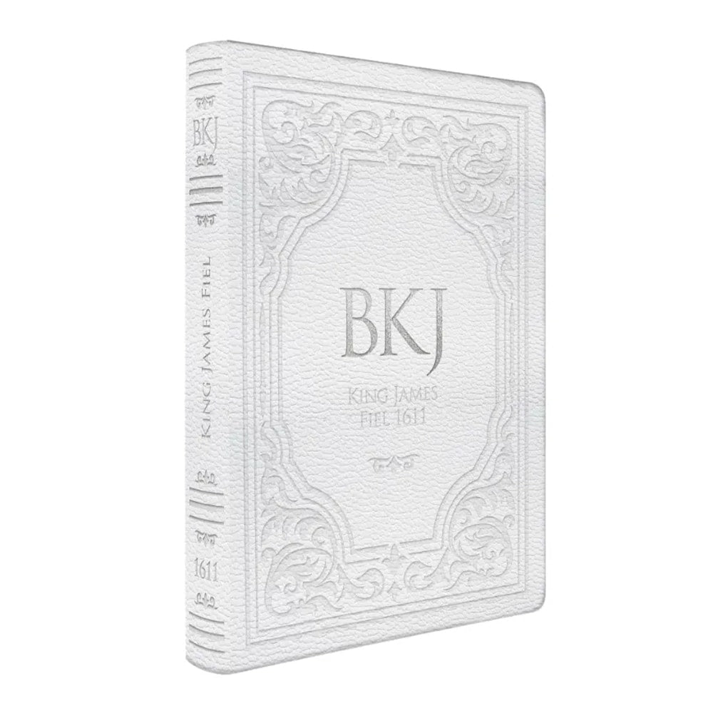 Bíblia King James Fiel 1611 | Extra Gigante | Capa Luxo Branca