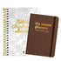 Kit com Bíblia Ilustrada Anote branca e caderno "Os Meus Planos de Deus" marrom. — Plenitude