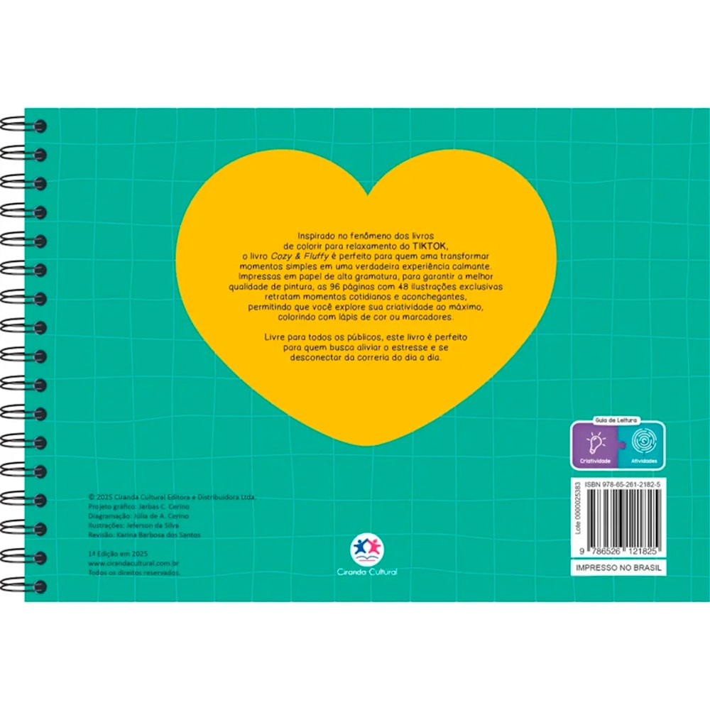 Cozy &  Fluffy | Livro de Colorir | Capa Dura Green