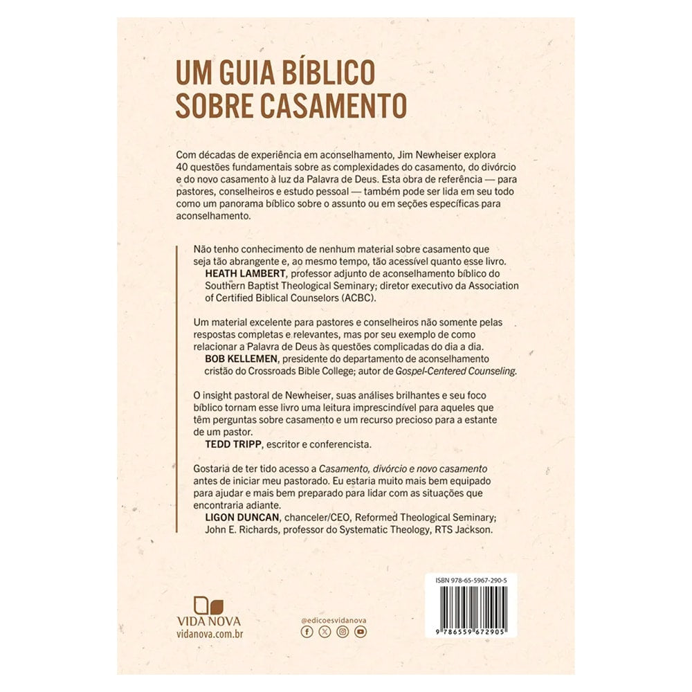 Casamento, Divórcio e Novo Casamento | Jim Newheiser